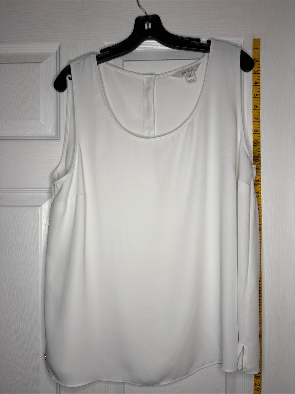 Lilly Pulitzer White Scoop Neck Sleeveless Camisole